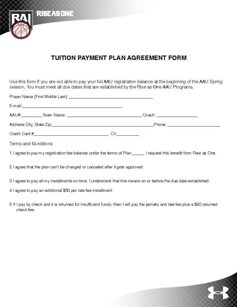 RA1 TUITION PAYMENT FORM Page 1